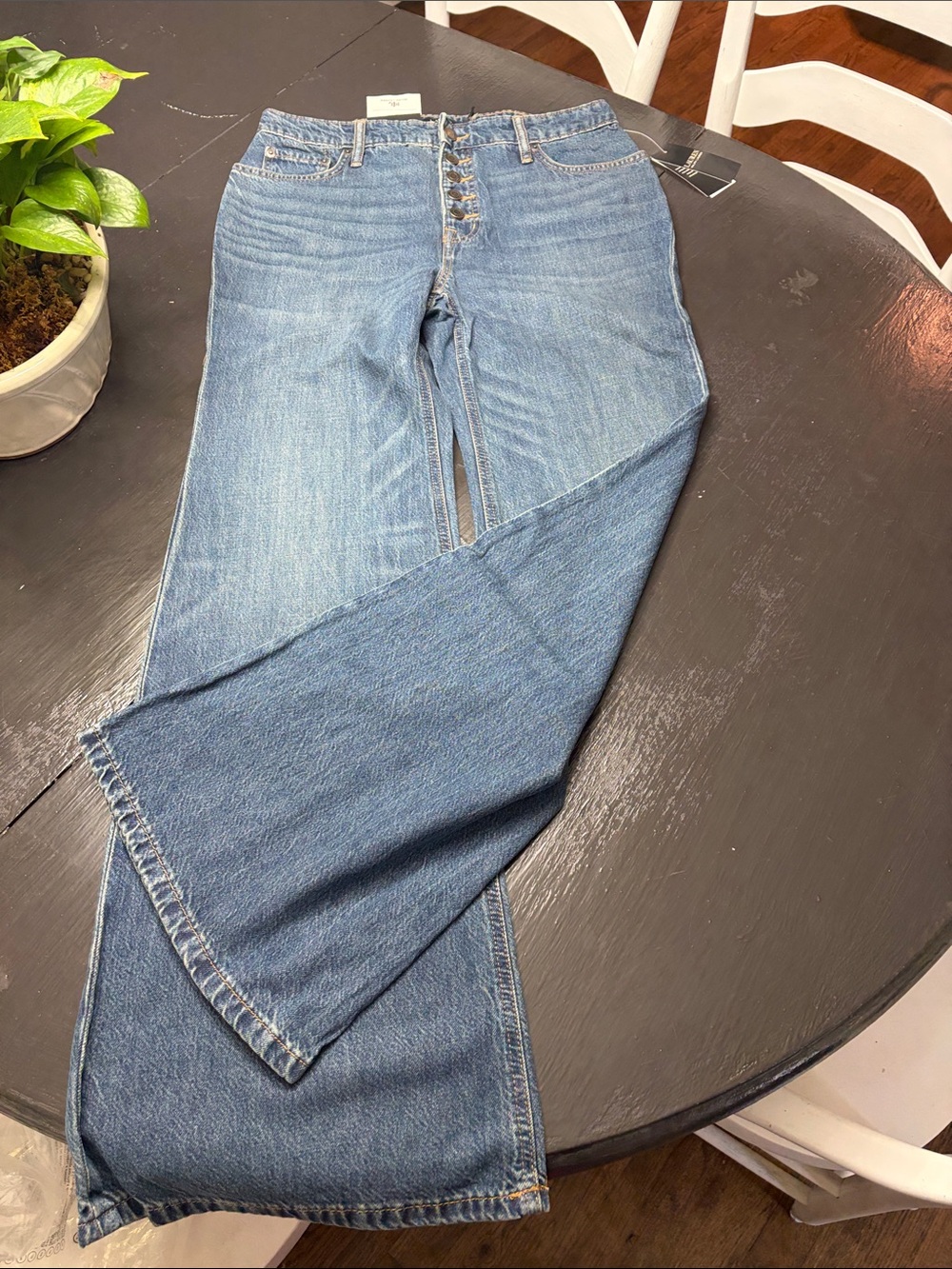 Ralph Lauren high rise flare women’s size 8  Blue Denim Jeans NWT